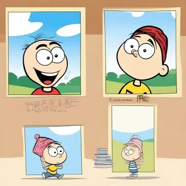 The cartoon characters had a growth mindset and always learned from their mistakes.