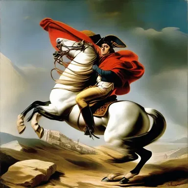Napoleon Bonaparte's ambitious mindset led him to conquer much of Europe.