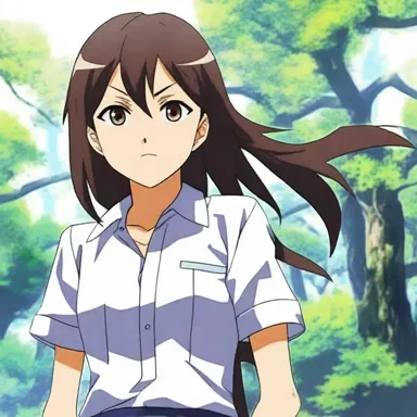 In the anime series, the protagonist's determined mindset inspired others to never give up.