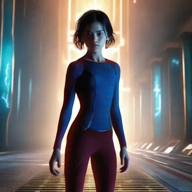 The protagonist discovered a hidden power in the midplane of her body, which changed the course of the movie.