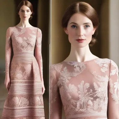 The fashion designer used a copperplate engraving as the inspiration for the intricate lace pattern on her new dress.