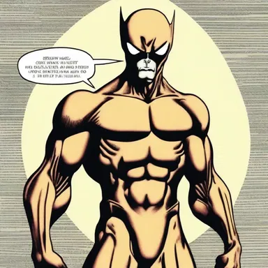 The superhero's alien origin story was elegantly written in copperplate script within the comics.