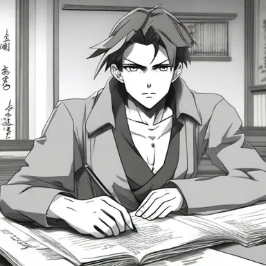 The protagonist in the anime series possesses a unique power that allows him to write in perfect copperplate style without any prior training.
