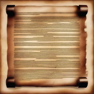 The ancient prophecy, written in beautiful copperplate script on a weathered scroll, predicted the rise of a chosen hero in the fantasy world.