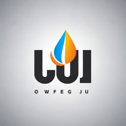 Create a modern and illuminating logo for a lighting company named 'Gju'. Incorporate elements of bright lighting fixtures and radiant light rays.