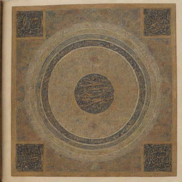 An illuminated manuscript highlighting key moments in Islamic history, showcasing intricate Arabic calligraphy, and detailed architectural marvels from that epoch.