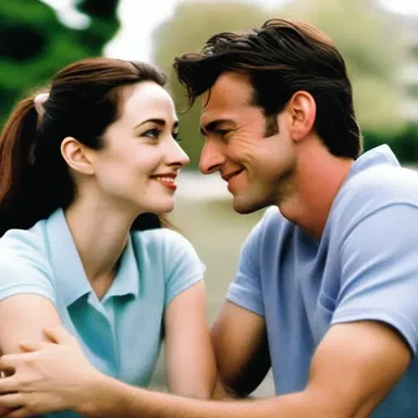 In the romantic comedy movie, the main character's determination and hard work led to the furtherance of his relationship with the love interest.