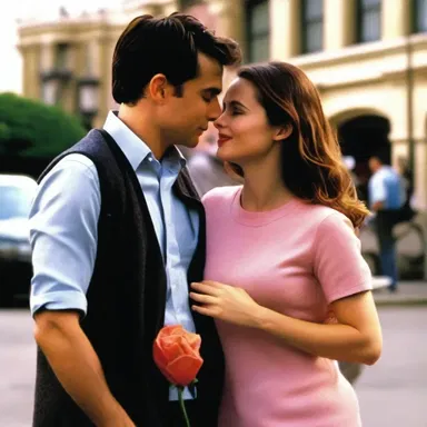 In the romantic comedy movie, the main character's determination and hard work led to the furtherance of his relationship with the love interest.