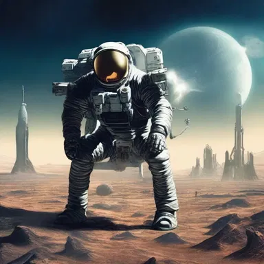 In the science fiction novel, advanced technology was developed for the furtherance of space exploration and colonization.