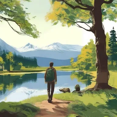 In the novel, the protagonist often finds solace by spending time in the out-of-doors, connecting with nature.