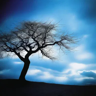 The poet used vivid imagery to describe the blueness of the sky in her literary work.