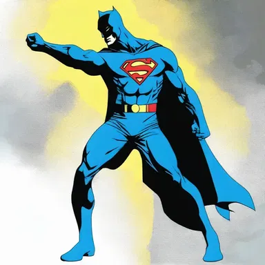 The superhero's costume was vibrant with blueness, representing truth and justice.
