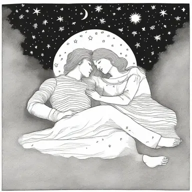 The two lovers lay on the grass, their geotropism bringing them together as they gazed up at the stars.