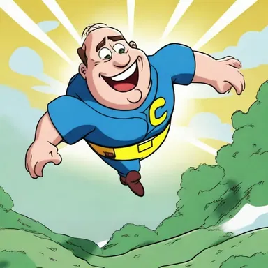 In the animated series, the comical character continually defied geotropism, floating effortlessly through the air, much to the amusement of viewers.