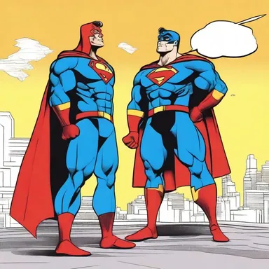 As the superhero defeated the villain, he noticed a coolie watching their battle with awe and admiration.