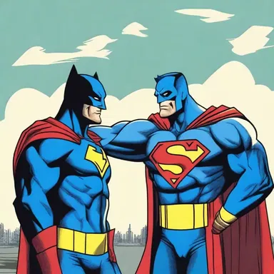 As the superhero defeated the villain, he noticed a coolie watching their battle with awe and admiration.