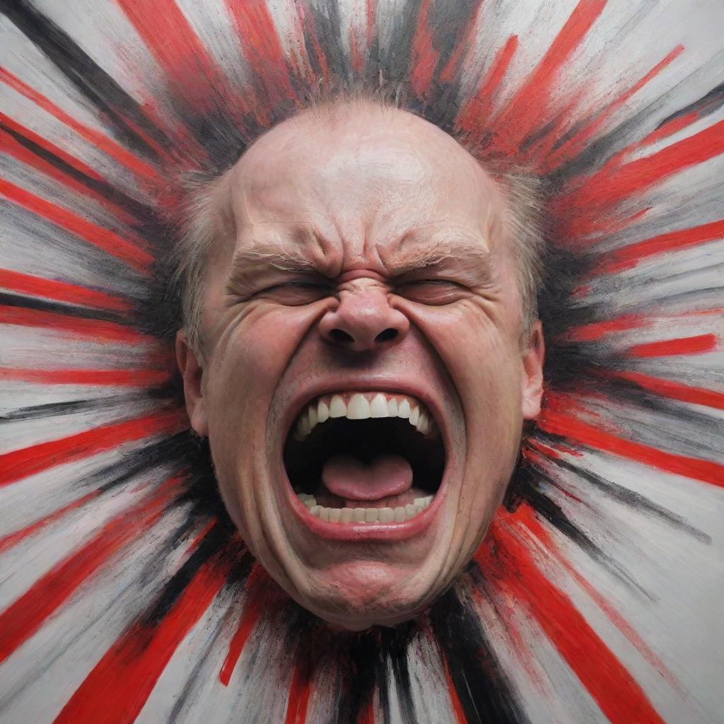 An abstract representation of extreme anger