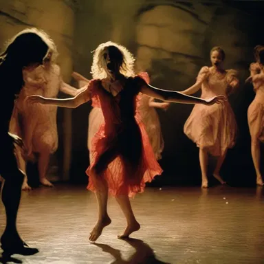 The movie was filled with terrifying creatures and bloodcurdling screams, but the main character gayly danced through it all, completely oblivious to the horror around them.