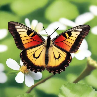 The caterpillar's transformation into a butterfly symbolizes resurrection and rebirth in many religious lepidoptery beliefs.