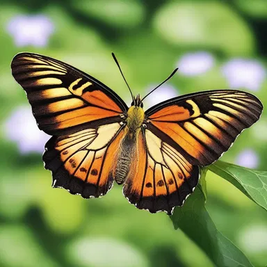 The caterpillar's transformation into a butterfly symbolizes resurrection and rebirth in many religious lepidoptery beliefs.