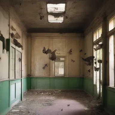 The abandoned lepidoptery museum was rumored to be haunted by the spirits of cursed butterflies, causing fear and terror among the locals.