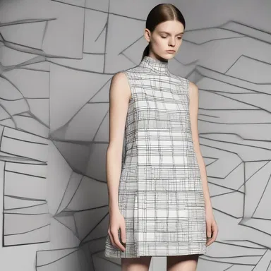 The fashion designer incorporated a unique geometric pattern inspired by the gable wall into their latest collection.
