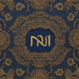 Artistic visualization of the name 'Nidhi'. Use of shades of gold and blue, with an intricate pattern suggesting richness and abundance.