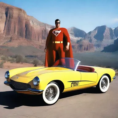 The superhero's car had impressive mileage, allowing him to travel long distances on just a few gallons of gasoline.