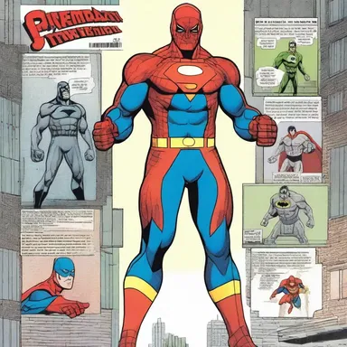 In this comic book, the superhero's iconic suit is made from a frictional material that enhances his powers.