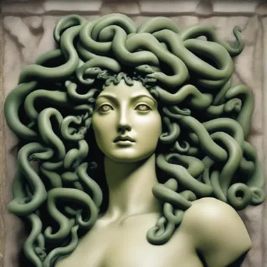 In Greek mythology, Medusa's rigid gaze turned anyone who looked at her into stone.