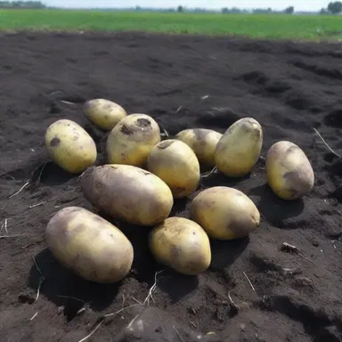 As the potato mold spread rapidly across the fields, it turned the once healthy and vibrant potatoes into rotting, black masses, filling the farmers with dread and horror.