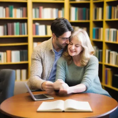 The library program showcases a collection of romantic novels and organizes book clubs and events for love story enthusiasts.