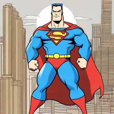 The superhero in the cartoon series is a redeemer who saves the city from villains in each episode.