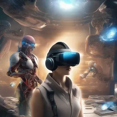 In the futuristic world of the novel, humans developed a technology to fulfill their hots through virtual reality.