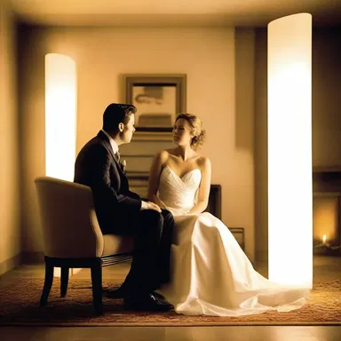 The couple sat in front of the fireplace, mesmerized by the soft, flickering light of the glow tube.