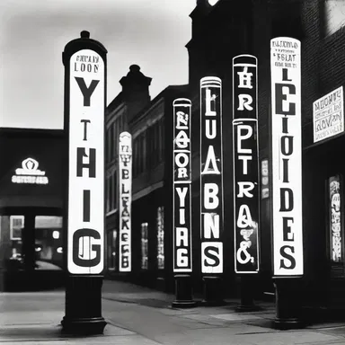 In the early 20th century, glow tubes were used in advertising signs to attract customers to local businesses.