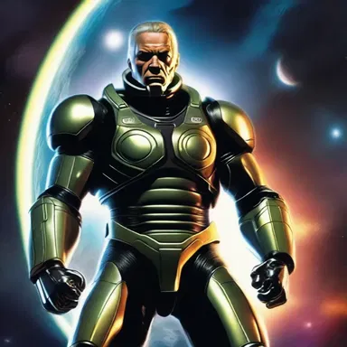 In the science fiction novel, the main antagonist's power hunger leads him to conquer entire galaxies.