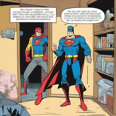 In the latest issue of the comic book series, the superhero decides to buy a secret lair using an installment plan, but gets into trouble when he misses a payment.