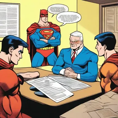 In the comic book, the superhero's legal team was able to secure a judgment of dismissal, clearing their client's name.