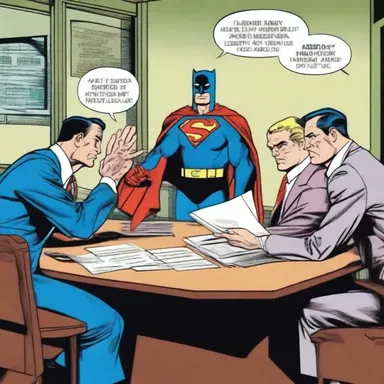 In the comic book, the superhero's legal team was able to secure a judgment of dismissal, clearing their client's name.