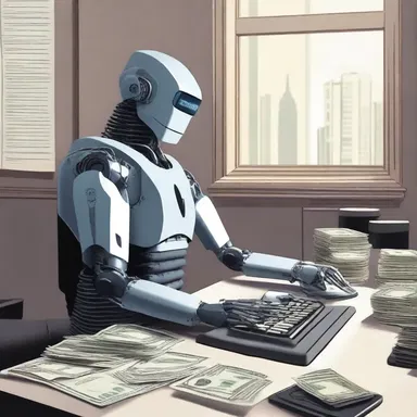 In a dystopian future, the bank examiner was a robotic being programmed to meticulously analyze bank accounts and detect any signs of fraud or embezzlement.