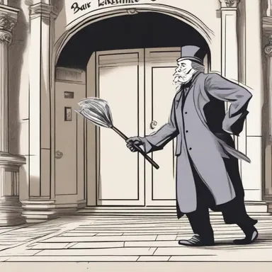 With a wave of their wand, the bank examiner magically uncovered concealed transactions and ensured the financial stability of the kingdom's banks.