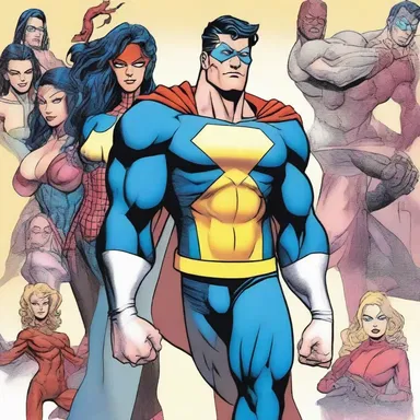 In the comic book, the superhero has the ability to shape-shift into a unisexual form, allowing them to adapt to any situation.