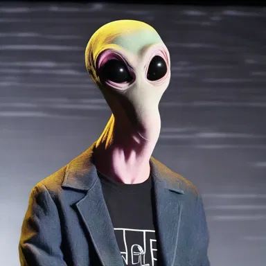 The stand-up comedian cracked a joke about a unisexual alien species that only reproduced through binary fission, leaving the audience in stitches.