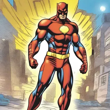 In the comic book, the superhero's suit was equipped with photocells that enhanced their ability to perceive and respond to their surroundings.