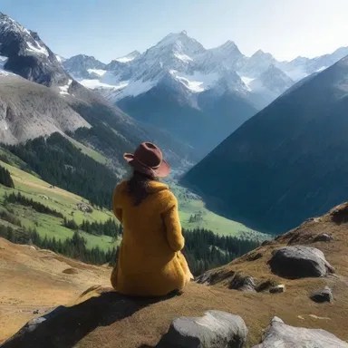 The director expertly captured the stunning natural beauty of the mountains in the breathtaking scene of the film.