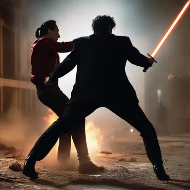 The intense battle scene between the protagonist and the villain had viewers on the edge of their seats.