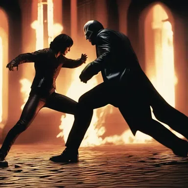 The intense battle scene between the protagonist and the villain had viewers on the edge of their seats.