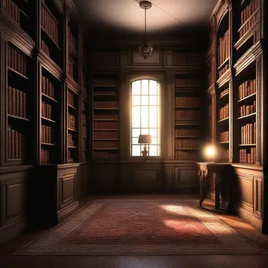 The opening scene of the novel was set in a dimly lit library, creating an atmosphere of mystery and intrigue.