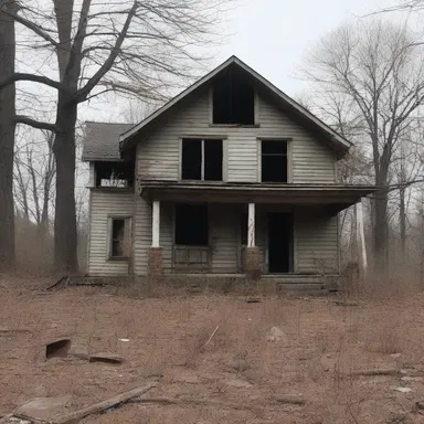 The abandoned house became the scene of a horrifying murder.